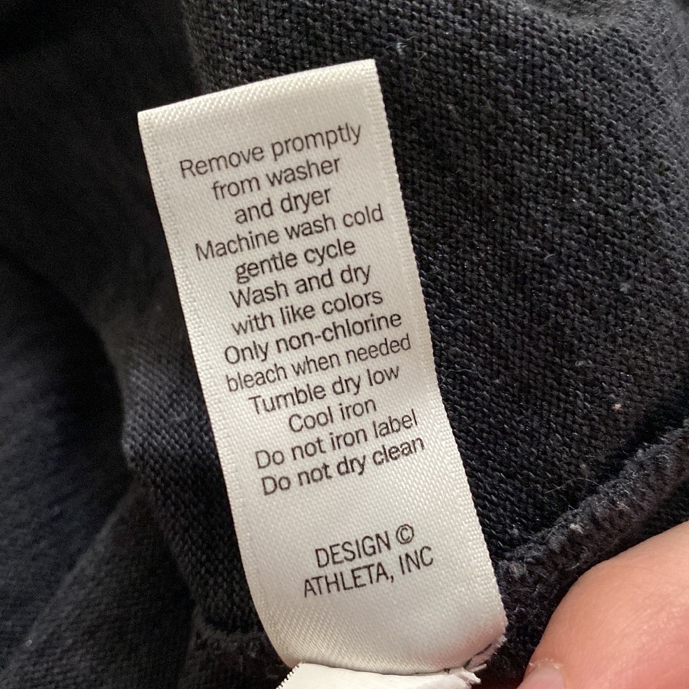 Athleta Blissful charcoal space dye drawstring cowlneck sweatshirt size XS - Picture 12 of 13